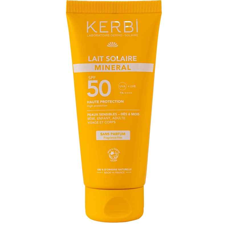 KERBI LECHE SOLAR MINERAL SPF50 100ML (SIN PERFUME)