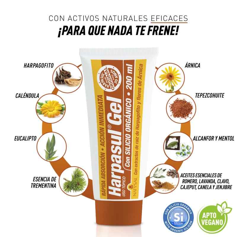 HARPASUL GEL CON SILICIO ORGANICO 200 ML.